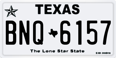 TX license plate BNQ6157
