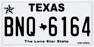 TX license plate BNQ6164