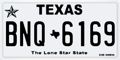 TX license plate BNQ6169