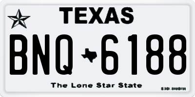 TX license plate BNQ6188