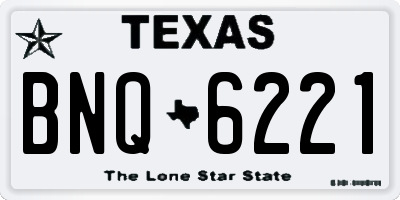 TX license plate BNQ6221