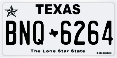 TX license plate BNQ6264