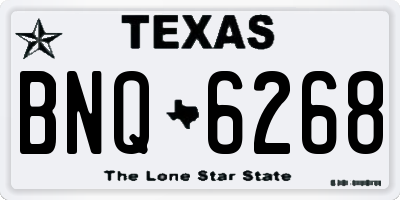 TX license plate BNQ6268