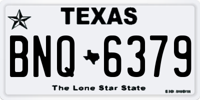TX license plate BNQ6379