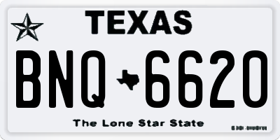 TX license plate BNQ6620