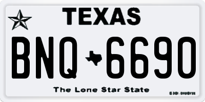 TX license plate BNQ6690
