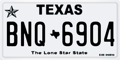 TX license plate BNQ6904