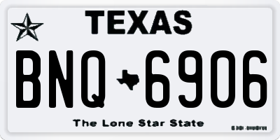 TX license plate BNQ6906