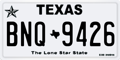 TX license plate BNQ9426
