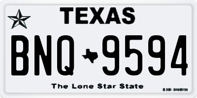 TX license plate BNQ9594