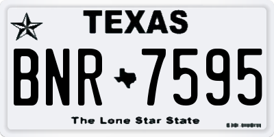 TX license plate BNR7595