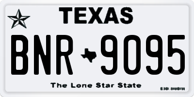 TX license plate BNR9095
