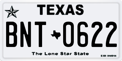 TX license plate BNT0622