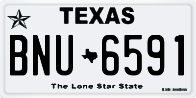 TX license plate BNU6591