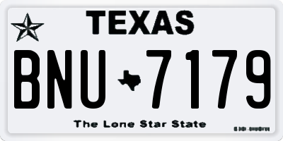 TX license plate BNU7179