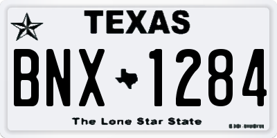 TX license plate BNX1284