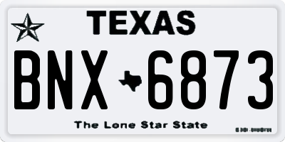 TX license plate BNX6873