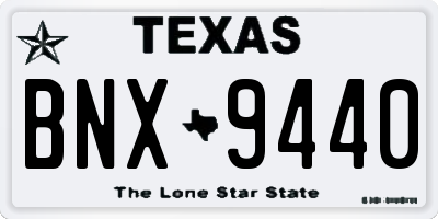 TX license plate BNX9440