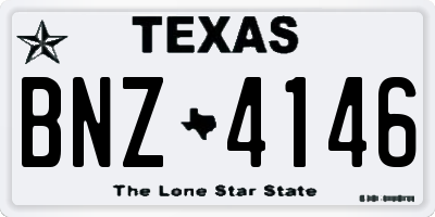 TX license plate BNZ4146