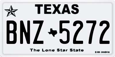 TX license plate BNZ5272