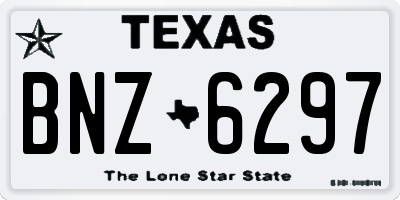TX license plate BNZ6297