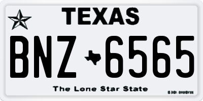 TX license plate BNZ6565