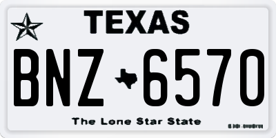 TX license plate BNZ6570