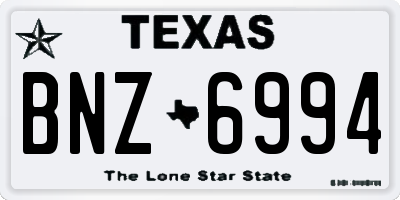 TX license plate BNZ6994