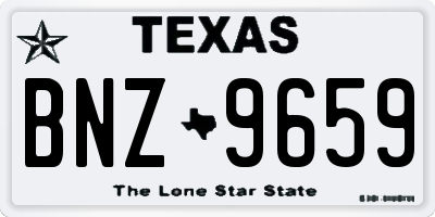TX license plate BNZ9659