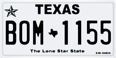 TX license plate BOM1155