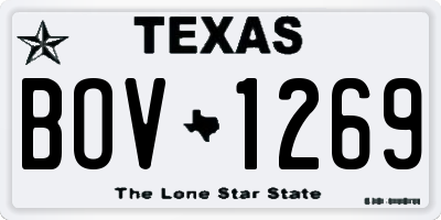 TX license plate BOV1269
