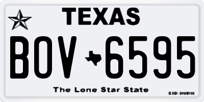 TX license plate BOV6595