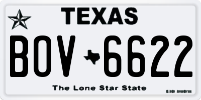 TX license plate BOV6622