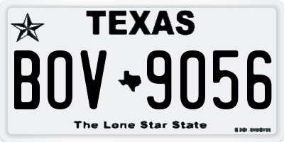TX license plate BOV9056