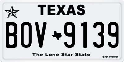TX license plate BOV9139