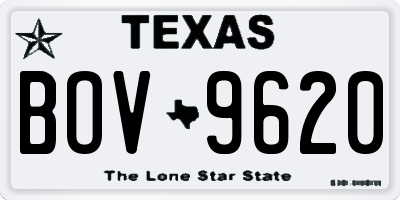 TX license plate BOV9620