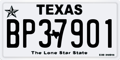 TX license plate BP37901