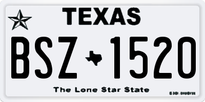 TX license plate BSZ1520