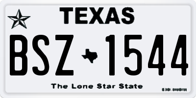 TX license plate BSZ1544
