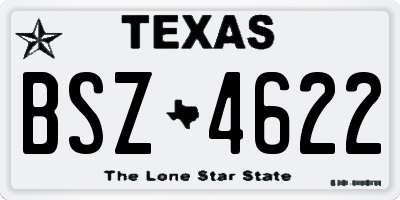 TX license plate BSZ4622