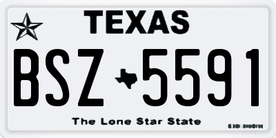 TX license plate BSZ5591