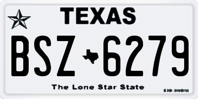 TX license plate BSZ6279