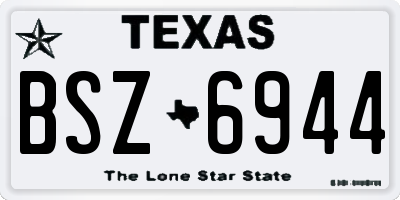 TX license plate BSZ6944