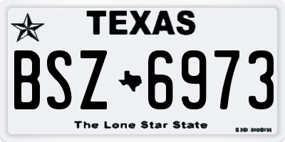 TX license plate BSZ6973