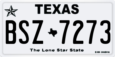 TX license plate BSZ7273