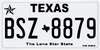 TX license plate BSZ8879