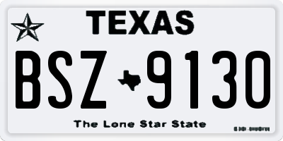TX license plate BSZ9130