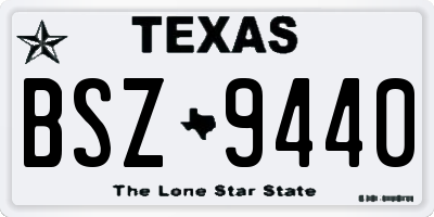 TX license plate BSZ9440