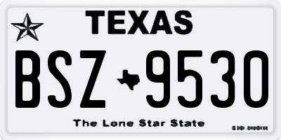 TX license plate BSZ9530