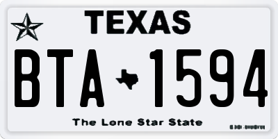 TX license plate BTA1594